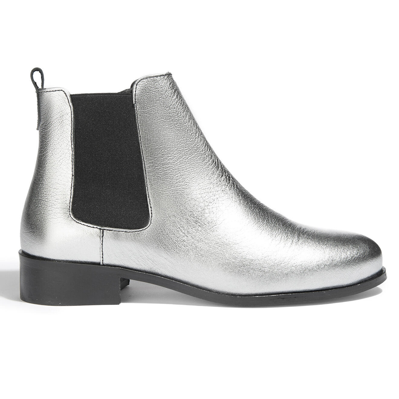 Anaki Chelsea Boots en Cuir Charlie acier