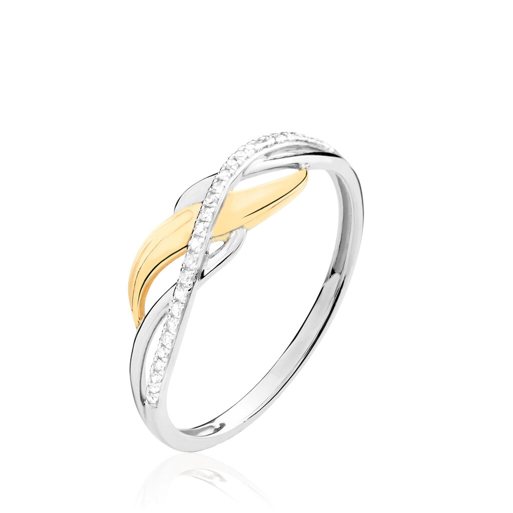 Bague Helene Or Bicolore Diamant