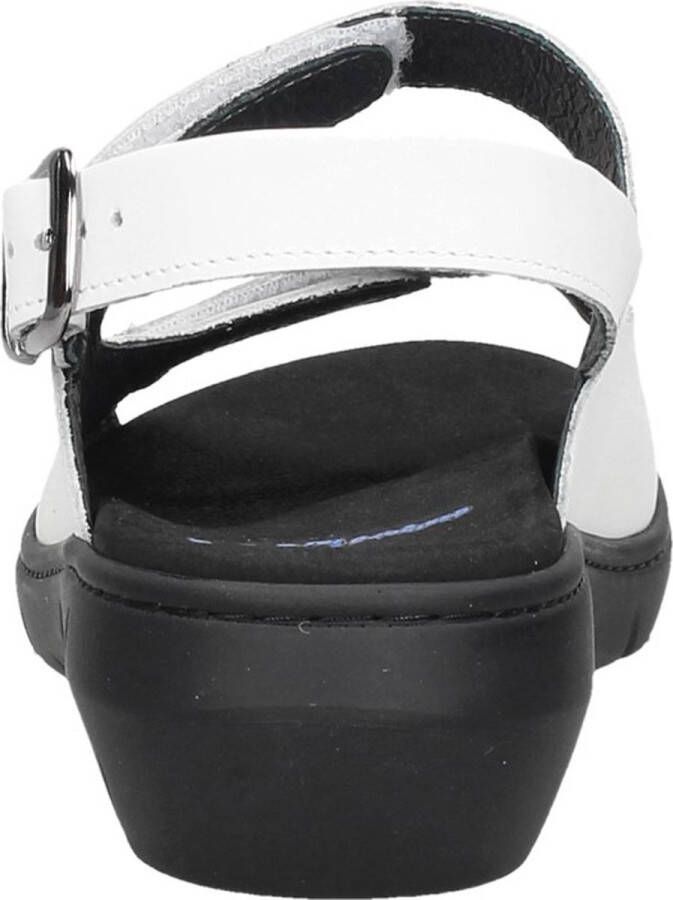 Wolky 0410330 Corfu Martinica Lthr White-sandalen losvoetbed-sandalen