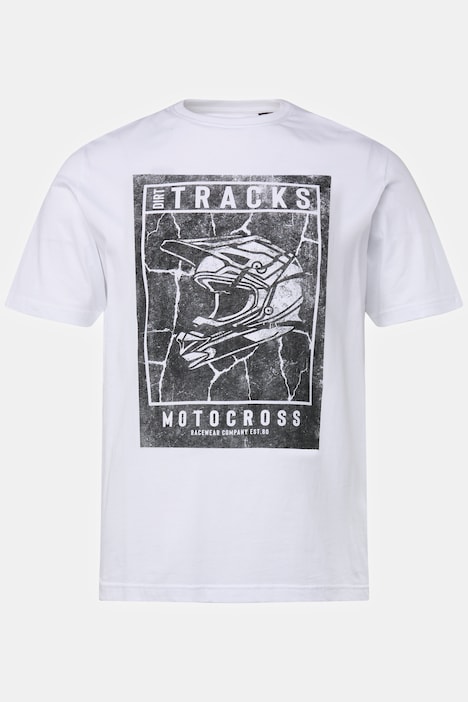 T-Shirt, Halbarm, Rundhals, Brustprint, bis 8 XL