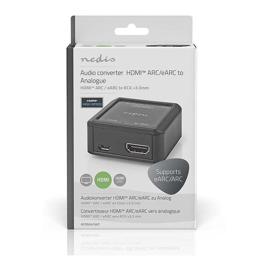 Nedis Convertisseur audio digital HDMI eARC vers RCA + 3.5 mm