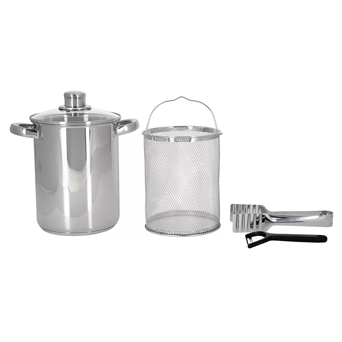 Spargeltopf-Set Asparagus Silber
