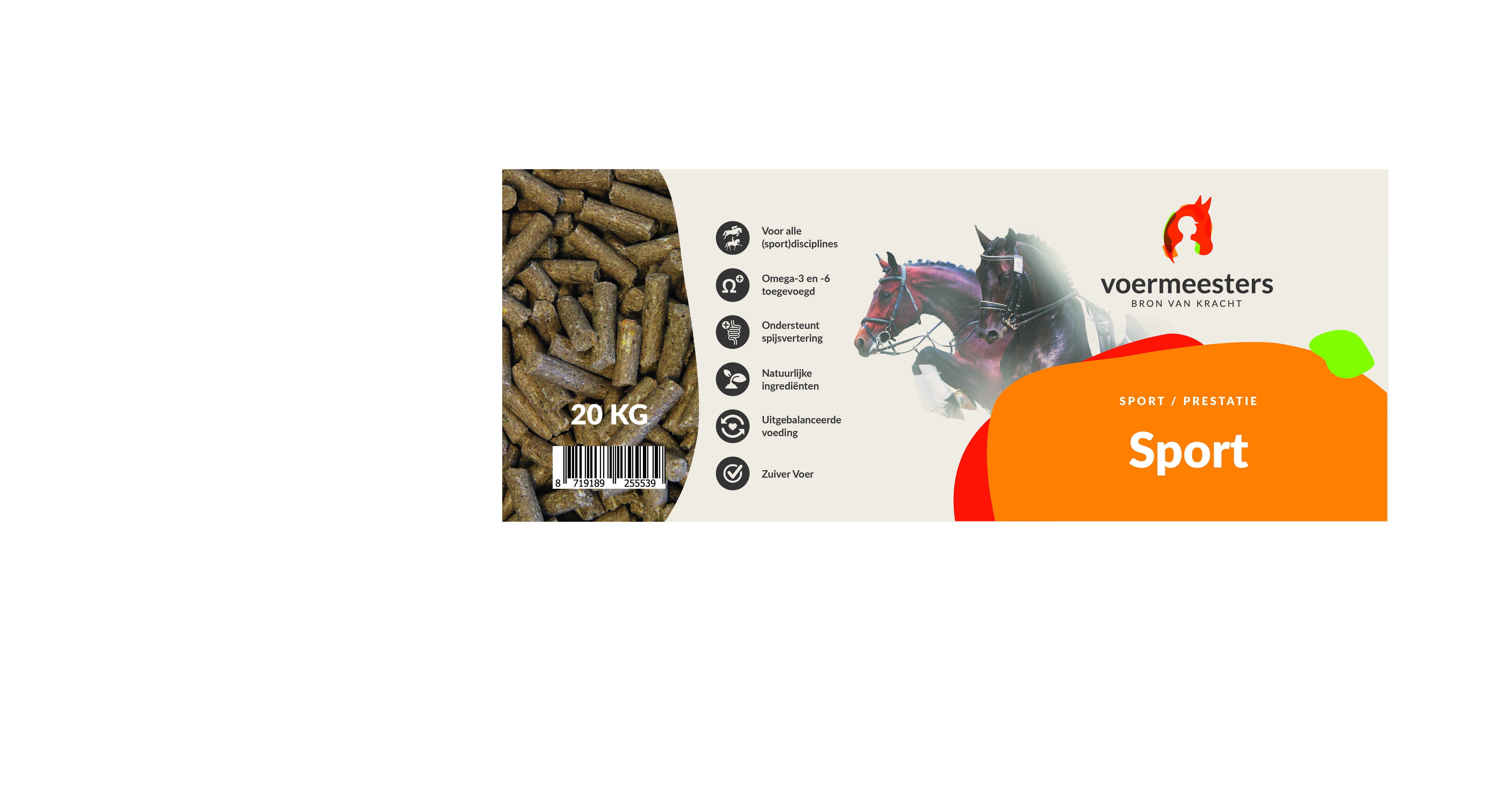 Voermeesters Sport - Sport/ Prestatie - 20 Kilogram - Zak