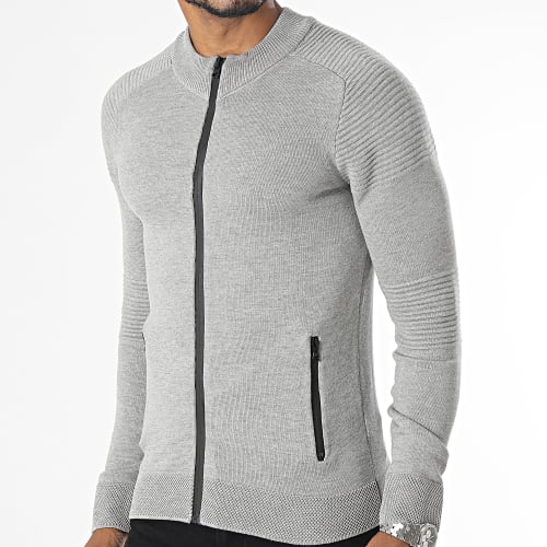 Gilet Zippé Gris