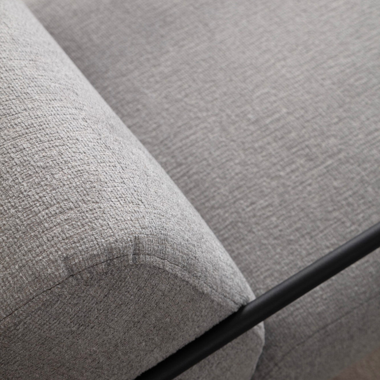 Atelier del Sofa Fauteuil Bergere gris - 70x90x75 cm