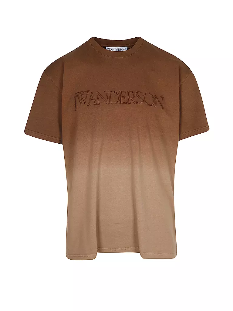 JW ANDERSON T-Shirt LOGO GRADIENT TEE braun