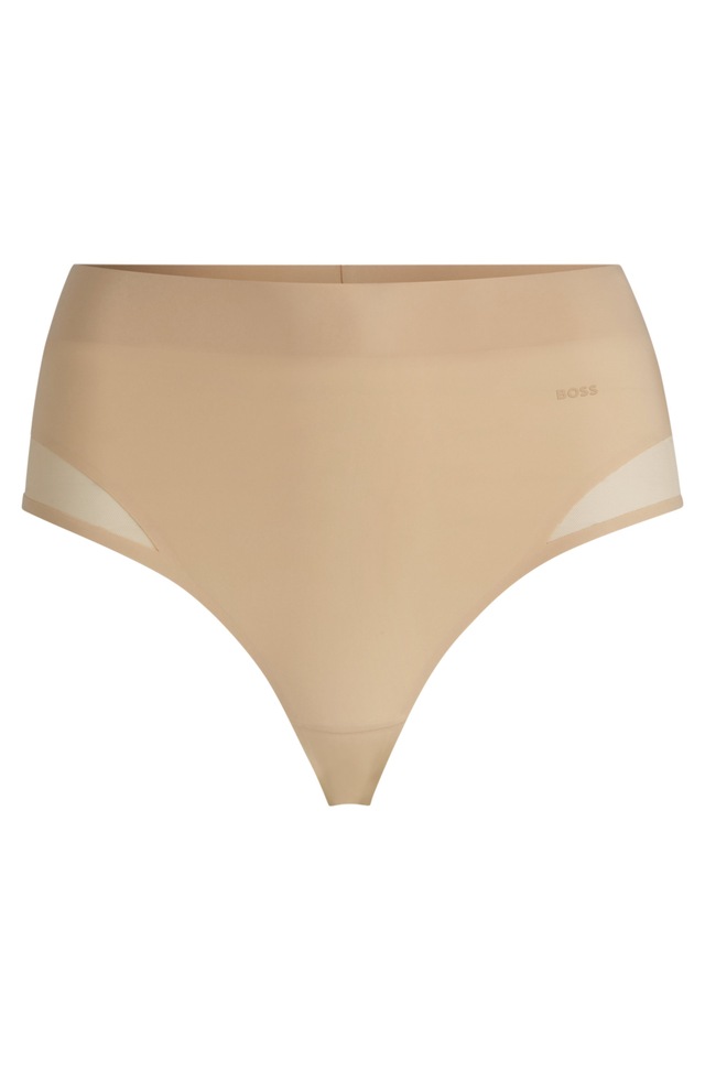 BOSS Formstring »High Waist Shapewear THONG B.BODY«, mit Meshdetails, hoher Bund