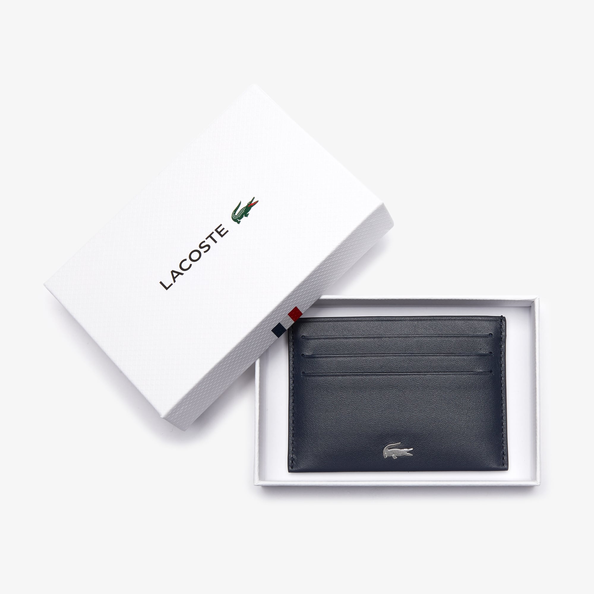 Porte-cartes unisexe Fitzgerald en cuir Portefeuilles - Bleu - Lacoste - Unisex