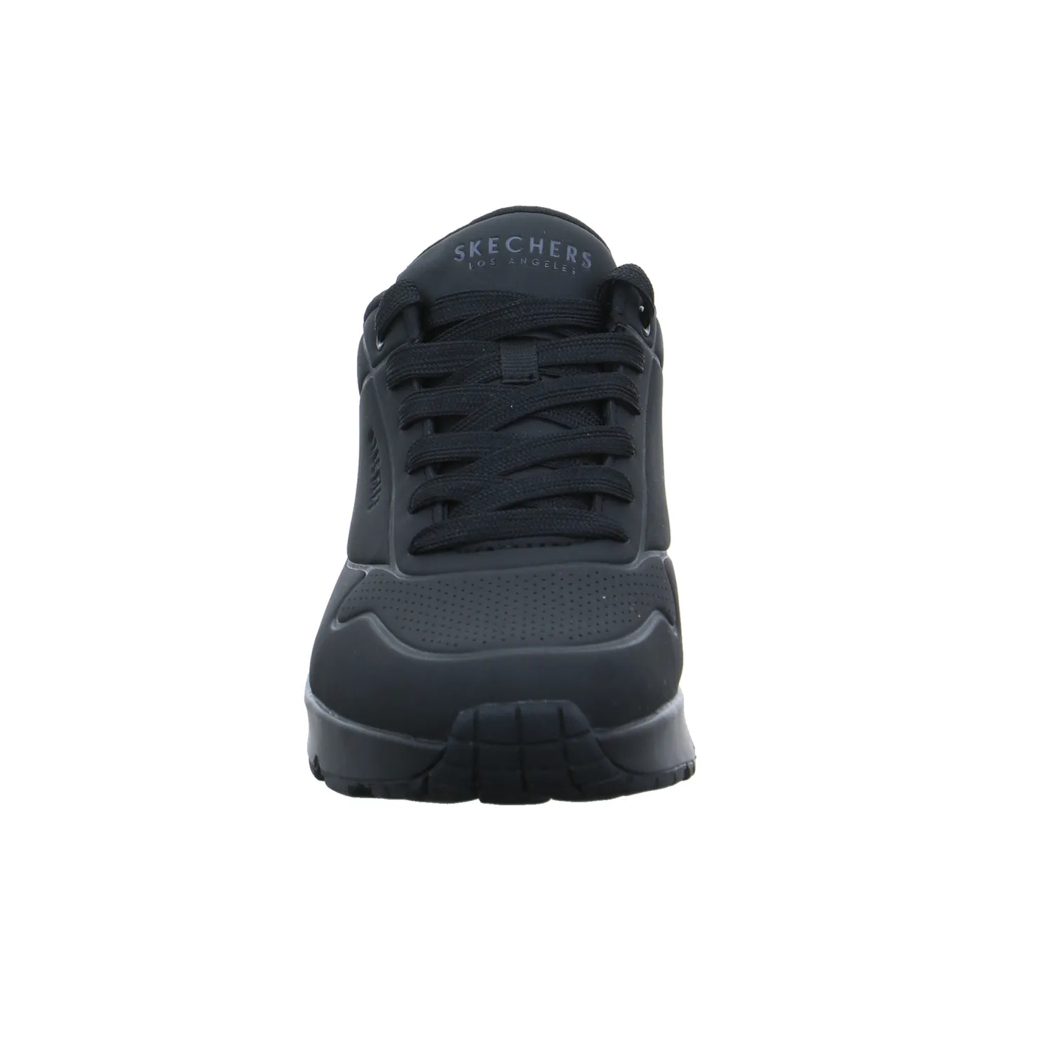 SKECHERS Halbschuhe Sneaker Schwarz Lederimitat
