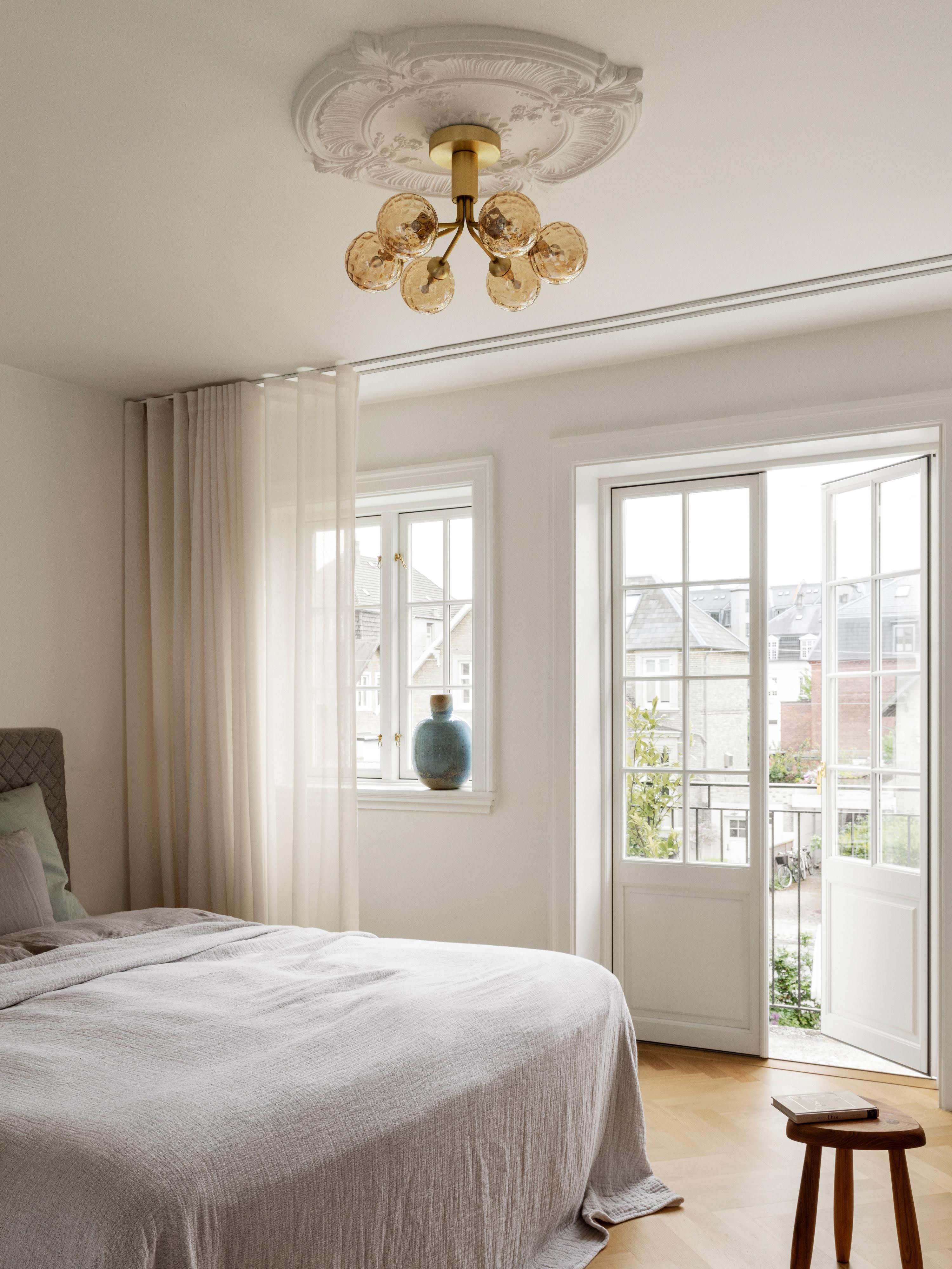 Hanglamp met glazen bollen Apiales