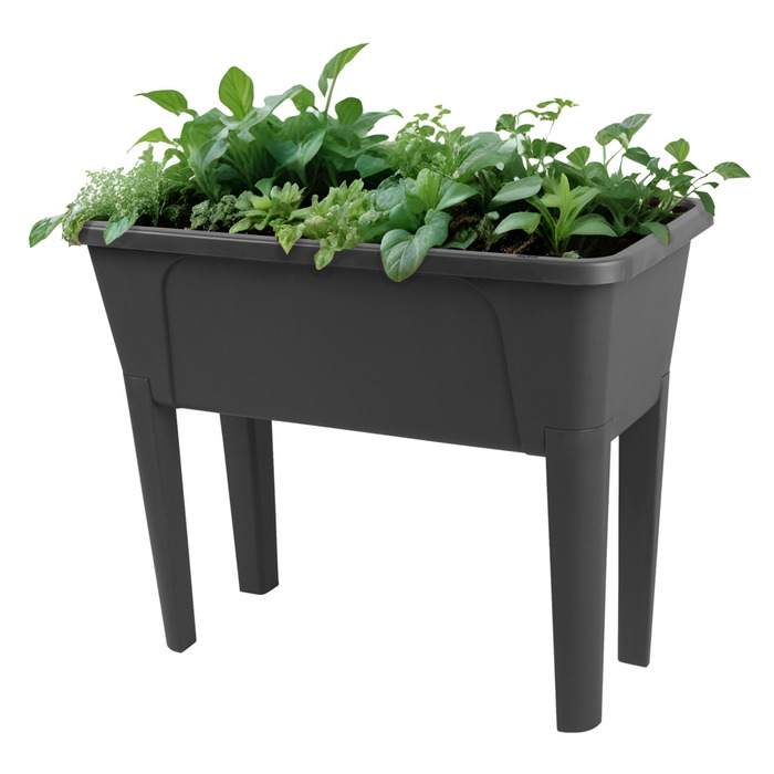 Plantekasse m/låg & selvvanding H78,5 x B38,5 x L76 cm