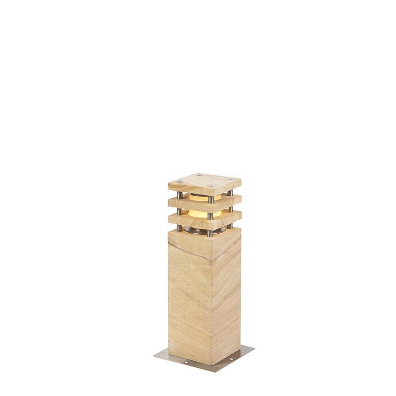 Moderne staande buitenlamp zandsteen 40 cm - Grumpy