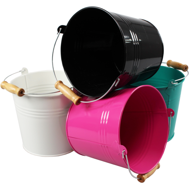 Emmer, Zink, 14cm, ∅16cm, 2.31l, wit