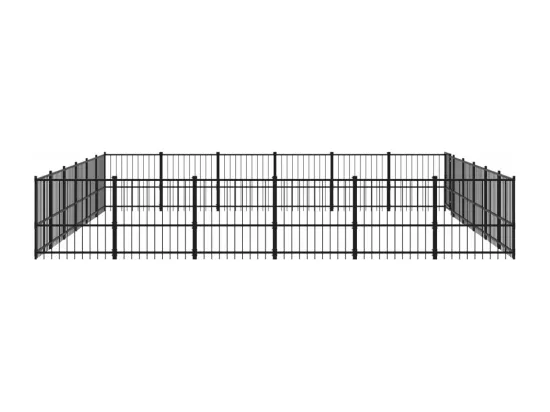 Chenil cage enclos pac noire 582 x 582 x 100 cm 02_0041840