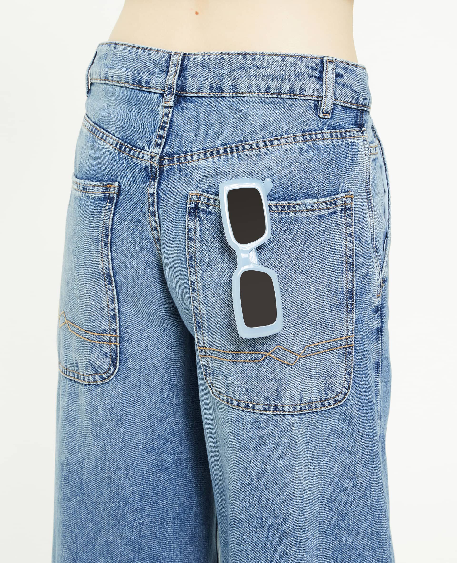 Jean large loose - Bleu