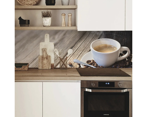 mySpotti Profix keukenachterwand, koffiebonendesign, 100 x 60 cm, PX-10060-1410-HB