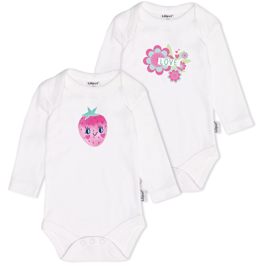 Liliput Langarm-Body 2er-Pack weiß