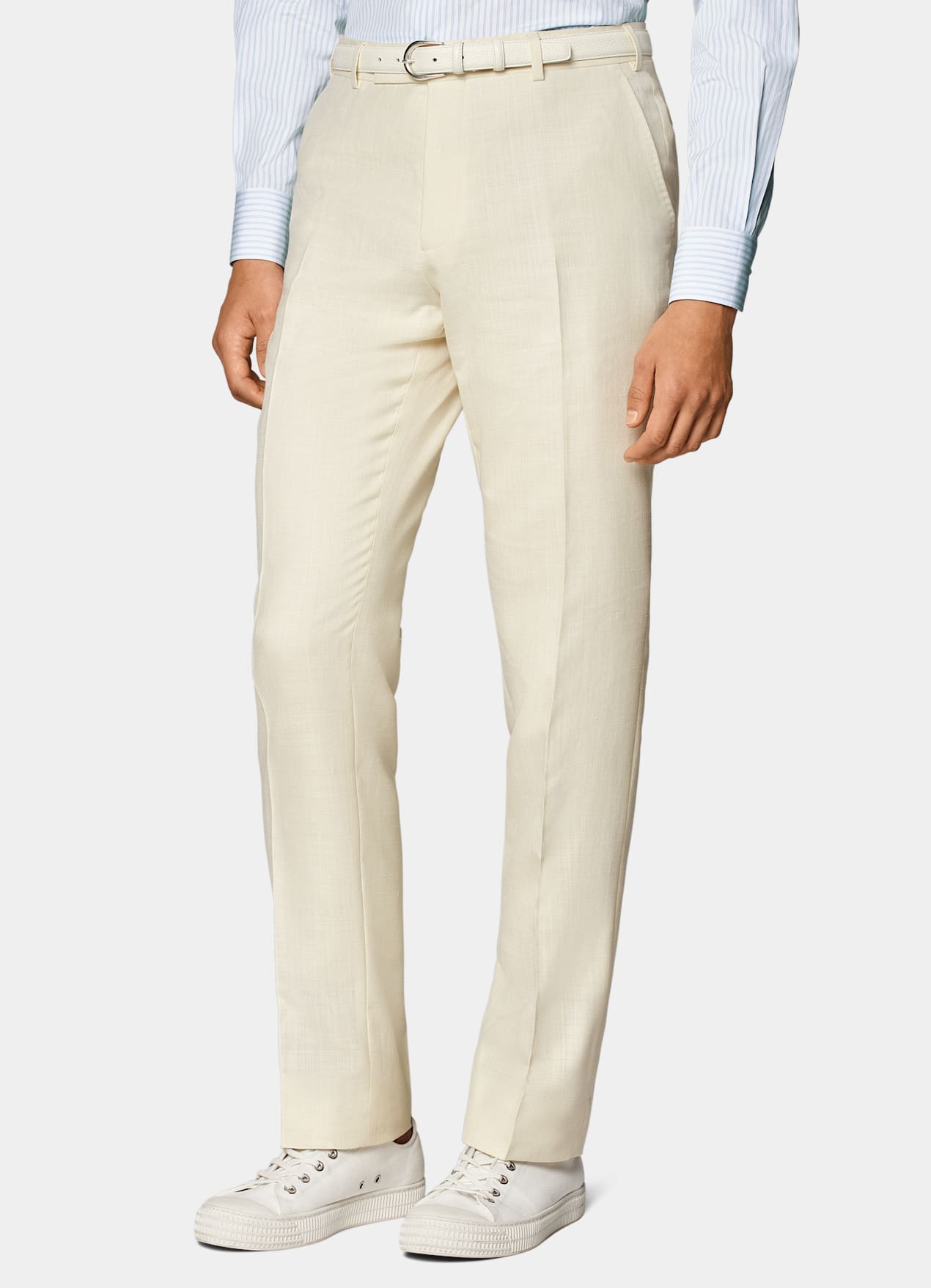 Costume Roma coupe Relaxed blanc cassé