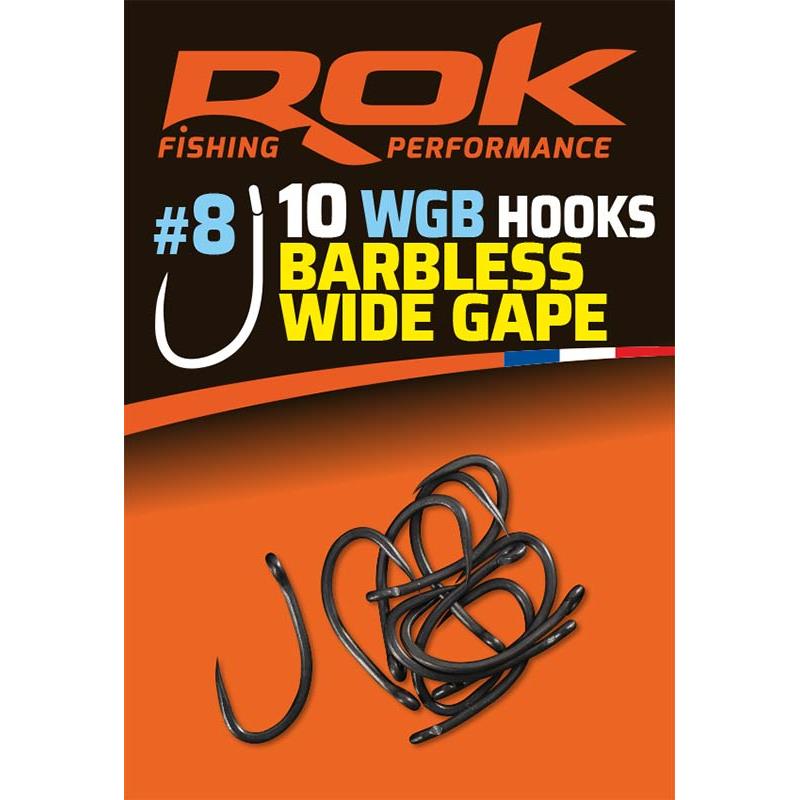 Hamecon Simple Rok Fishing Barbless Wide Gape - Par 10