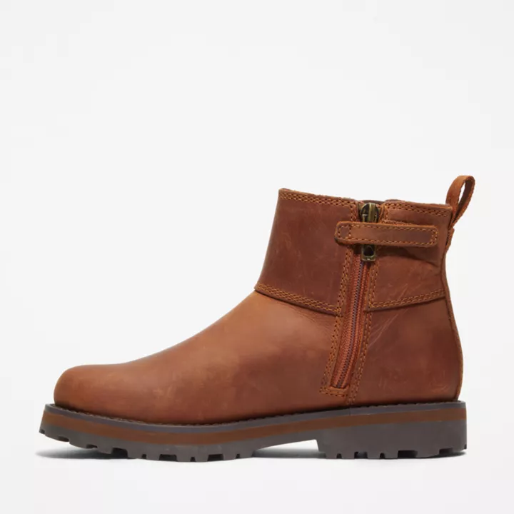 Chelsea boots Courma junior en marron