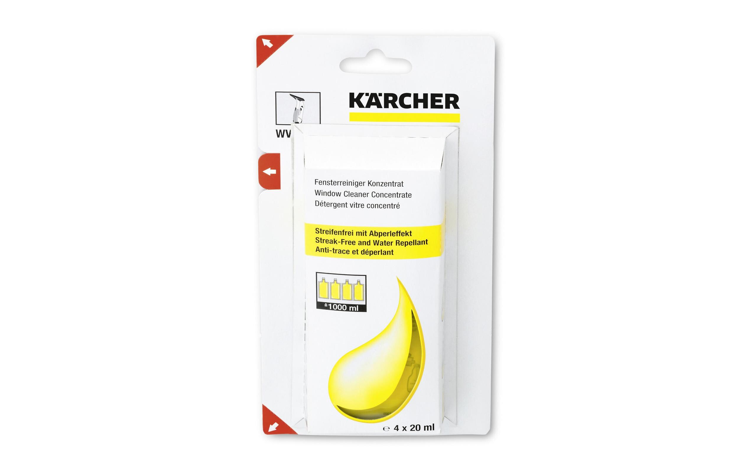 Glasreiniger Konzentrat RM 503, 4 x 20 mlKärcher Fensterreiniger-Konzentrat RM 503