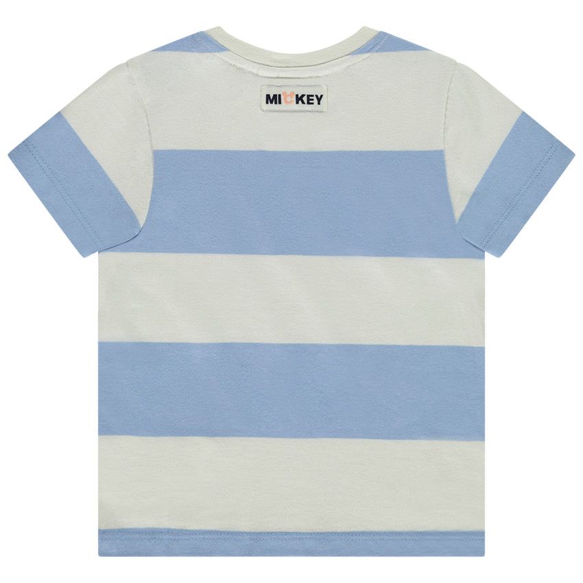 T-shirt manches courtes print Mickey Disney effet aquarelle pour bébé garçon - Ecru