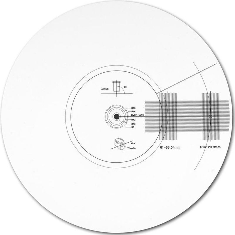 Pro-Ject Strobe it – Snelheidsmeter Platenspeler – Uitlijnen LP Speler - Voor elke platenspeler – Wit (per stuk – 1 stuk)