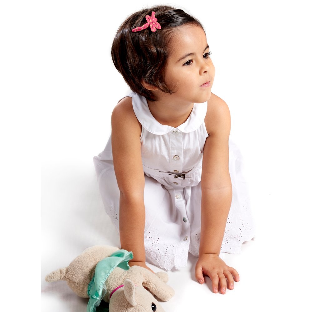Barrette Libellule Feuillage Or Rose