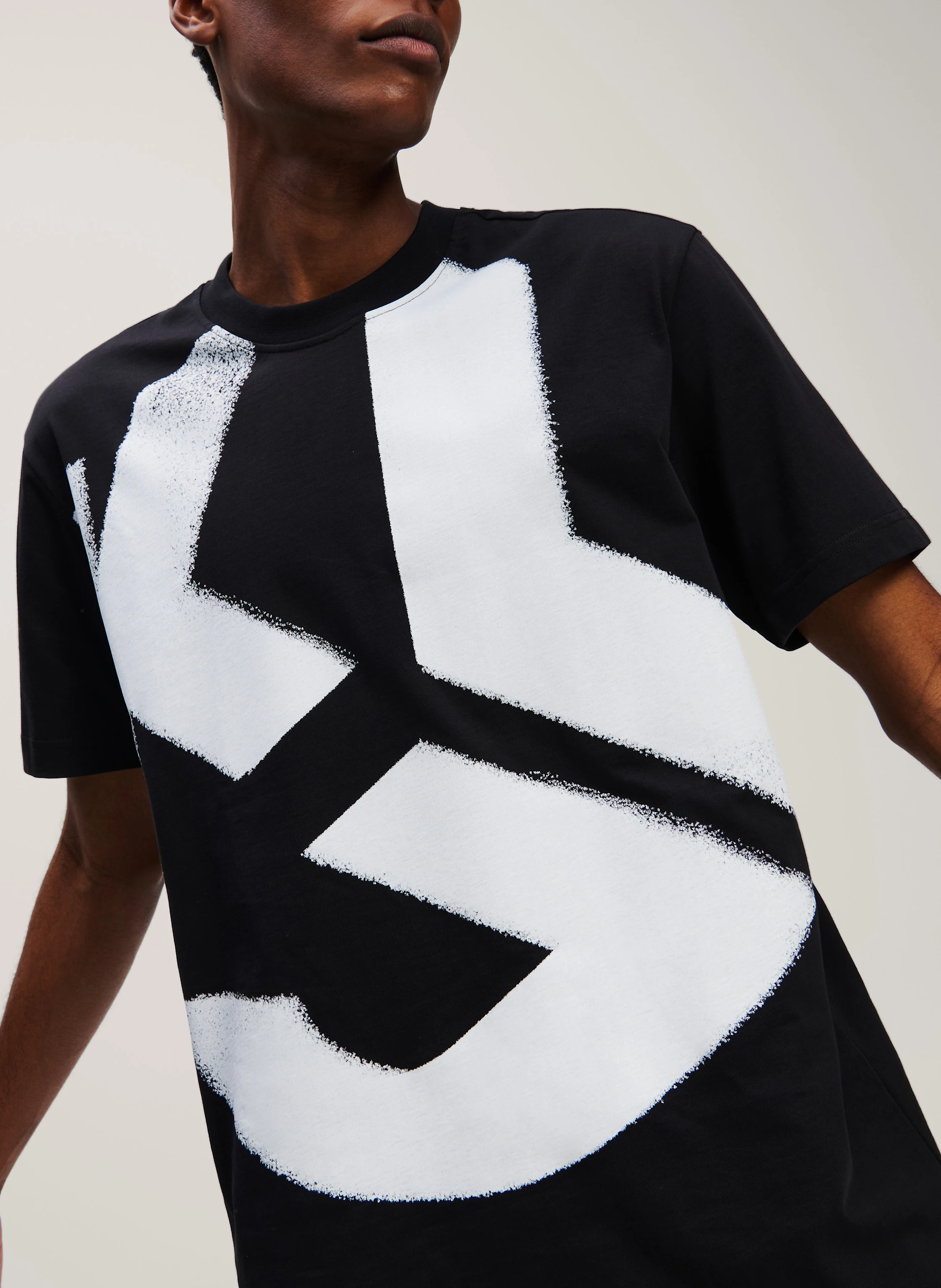 KARL LAGERFELD JEANS KLJ MONOGRAM BLEACHED T-SHIRT