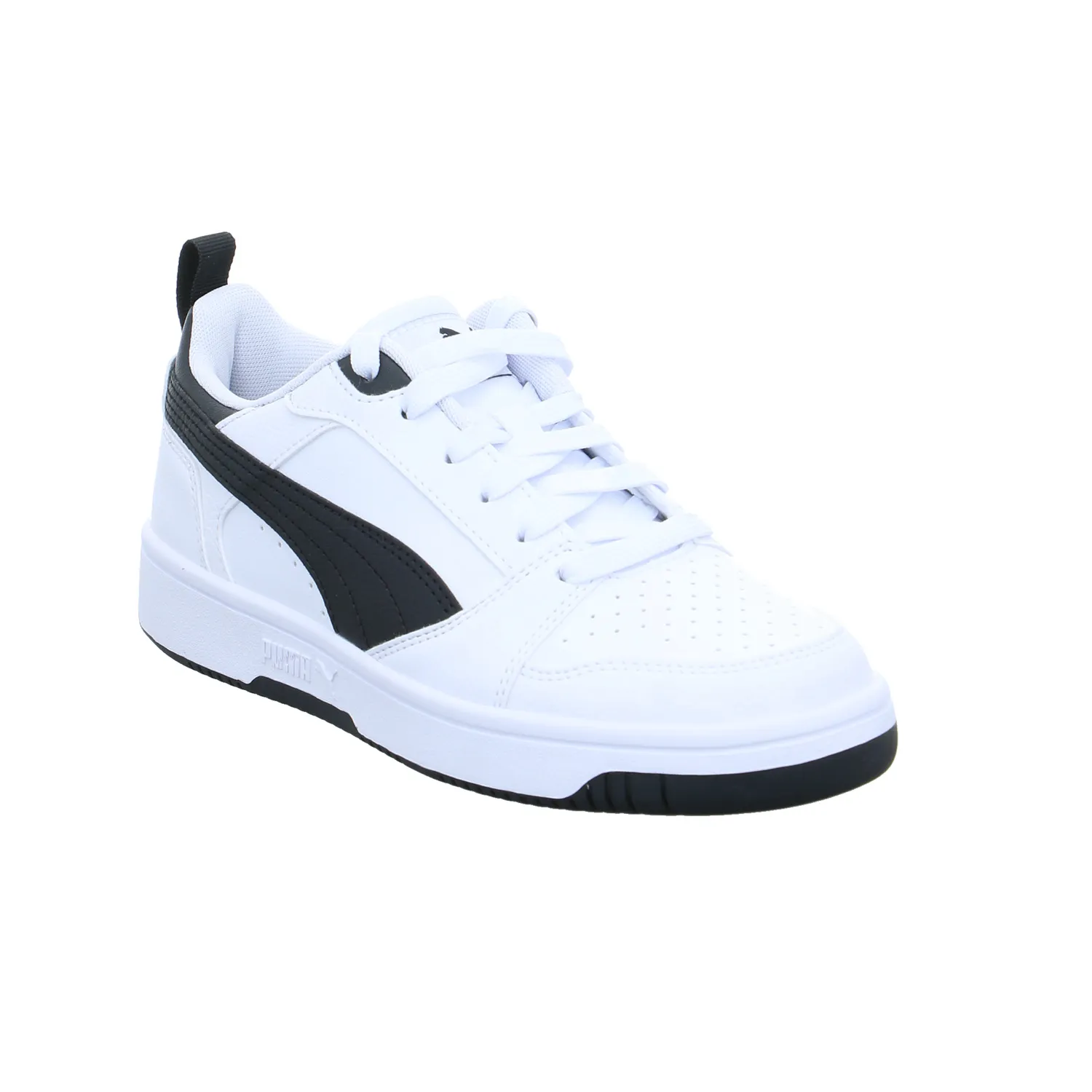 PUMA Kinder Sportschuh Weiss Lederimitat
