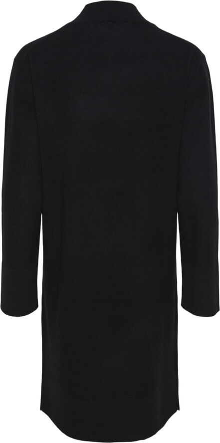 YAS YASEMILIE LS FUNNEL KNIT DRESS S. N Sort