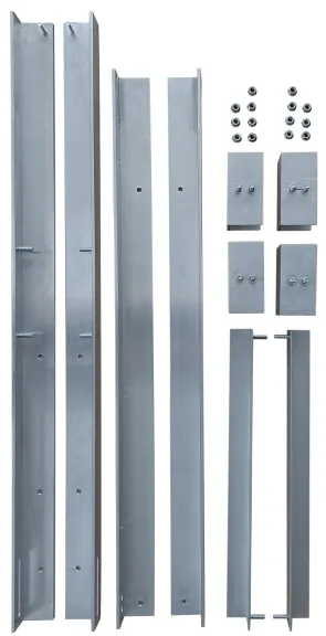 Technaxx BALCONY POWER, Stangmontering til solcelle, Aluminium, Fritstående, Tagmonteret, Vægmonteret, Grå, 1050 mm, 60 mm