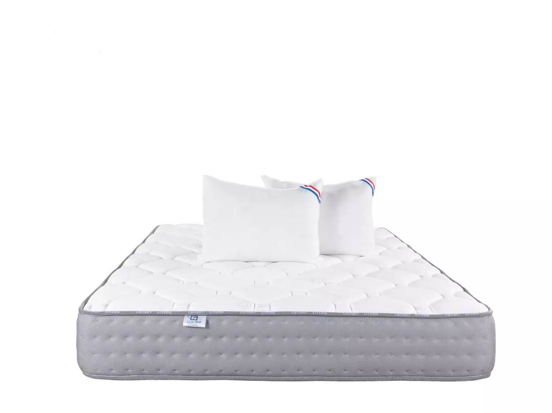 Matelas 180x200 cm, Zen, 20 cm, mémoire de forme, ferme + 2 oreillers