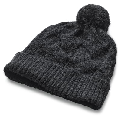 Damen-Strickmütze Royal Alpaka, Anthrazit