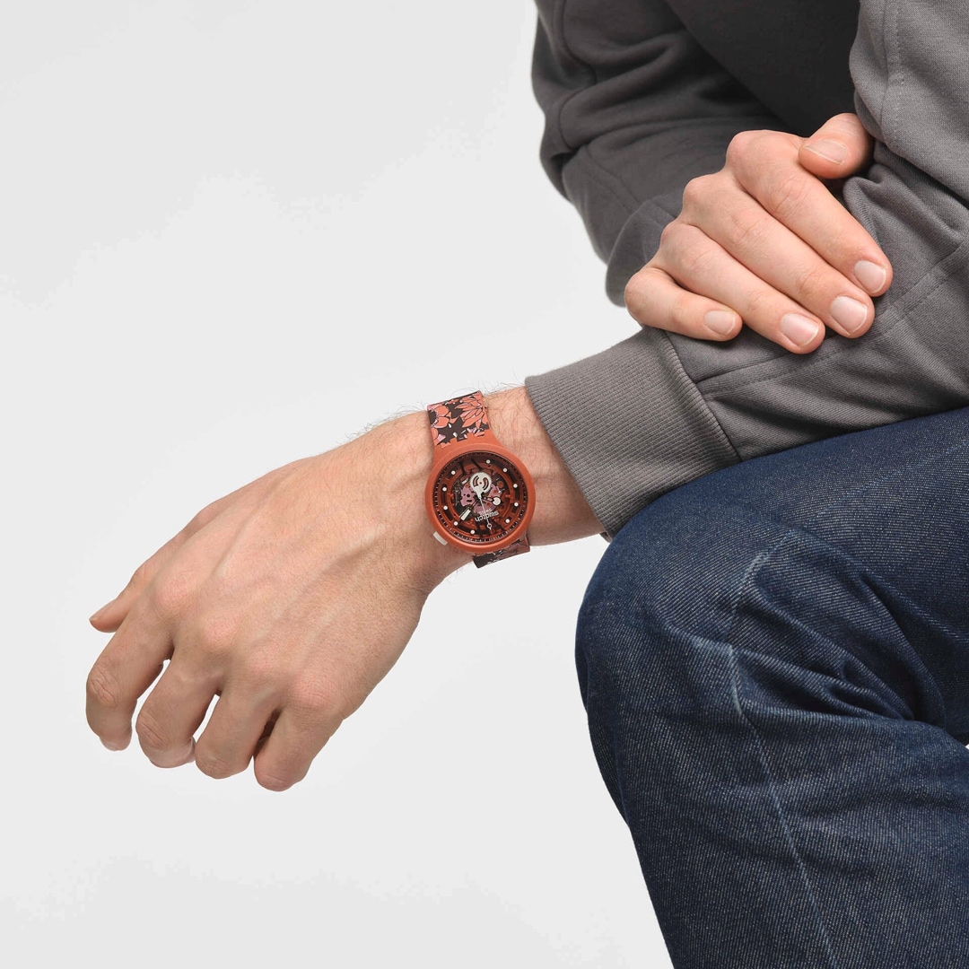 Swatch Big Bold Biosourced Camoflower Cotton