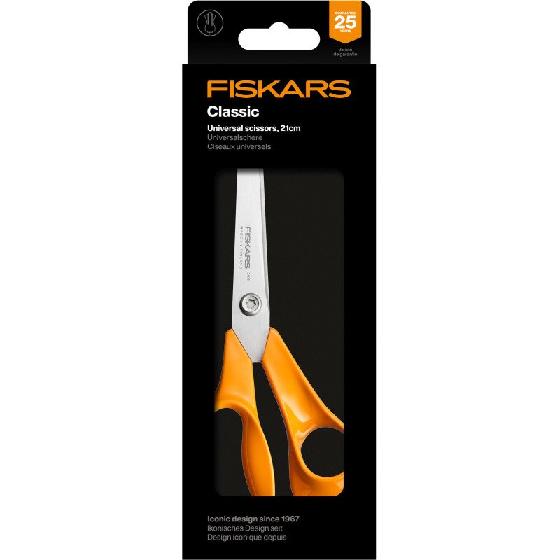 Ciseaux droitiers bouts pointus Fiskars 25 cm