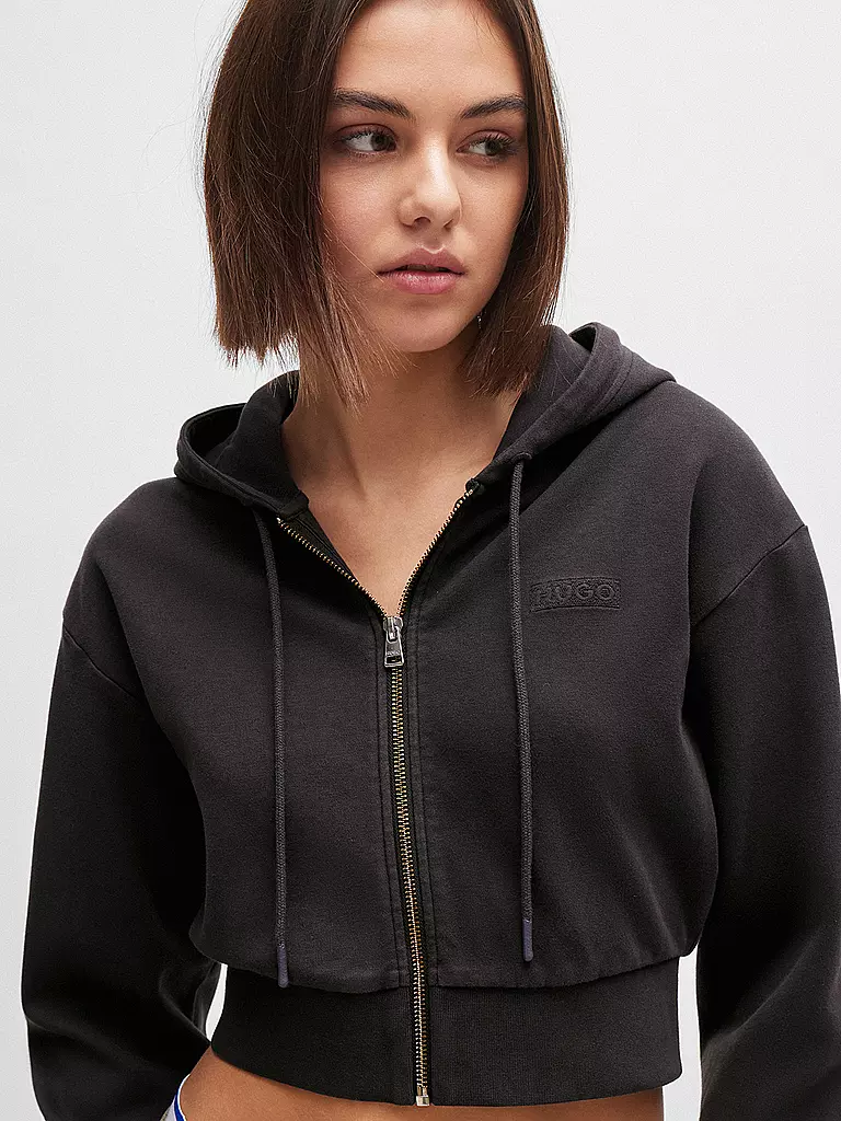 HUGO Sweatjacke DANETI schwarz