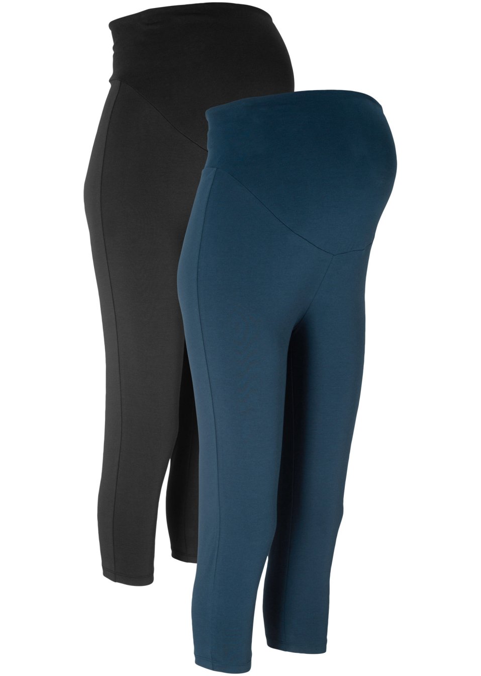 Lot de 2 leggings de grossesse coupe corsaire