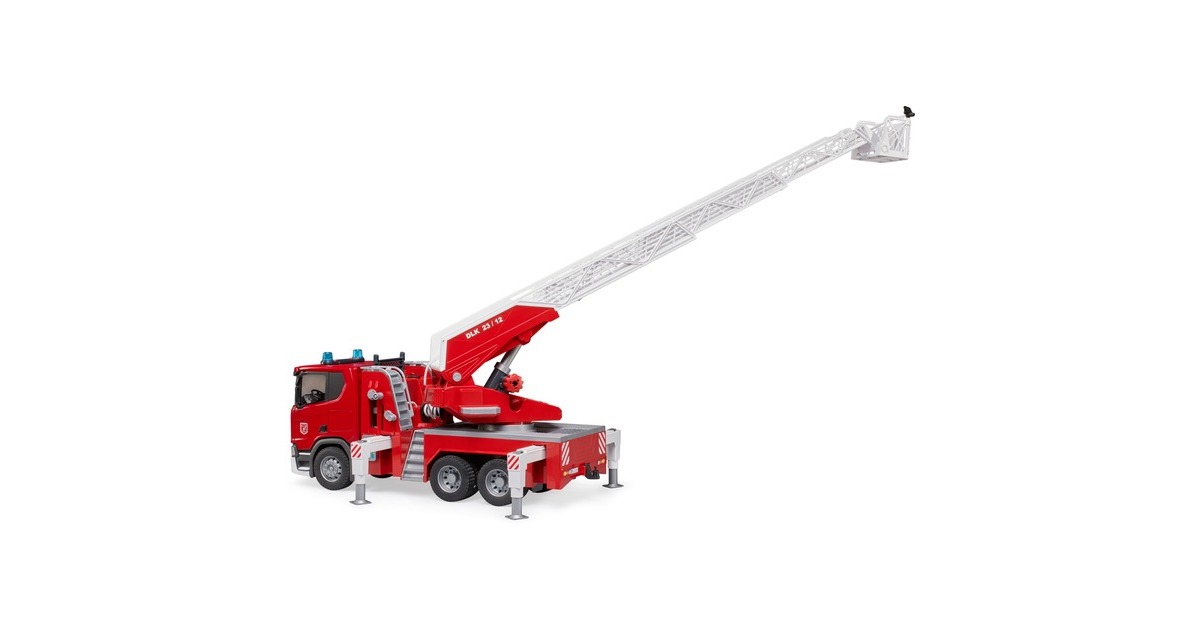 bruderScania Super 560R brandweerwagen met ladder, waterpomp en licht en geluid Modelvoertuig  (03591)