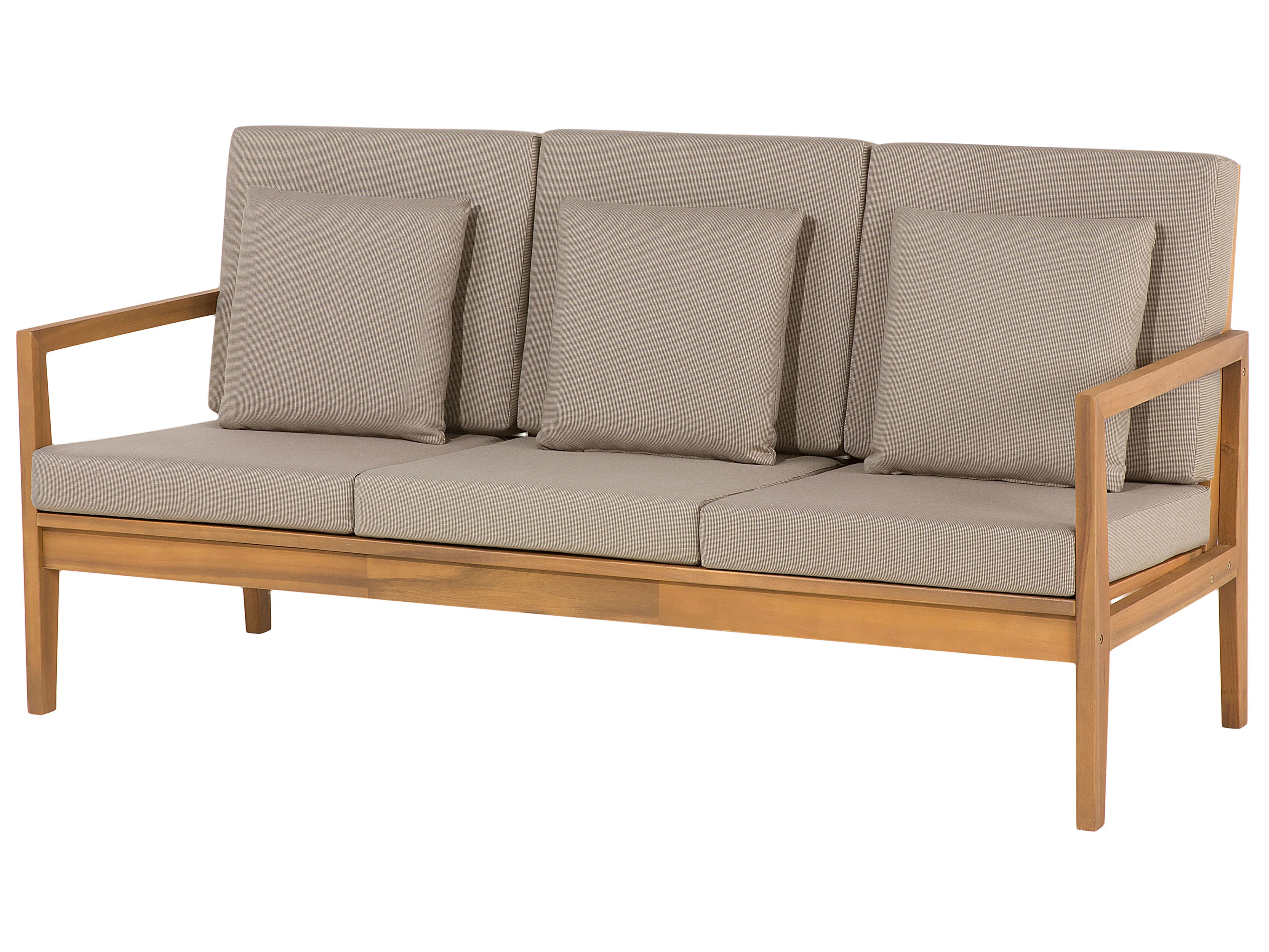Loungeset met tafel 7-zits PATAJA Gecertificeerd acaciahout Lichtbruin
