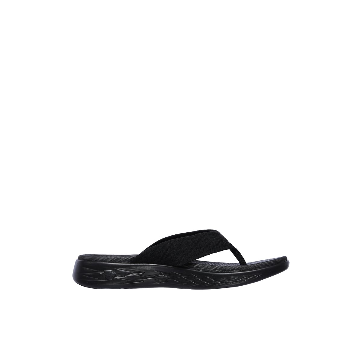 2X les points-Otg_600sunny-Tongs sandales - Talon plat - Noir