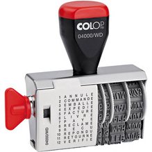 Tampon dateur 12 formules 04000 WD Colop