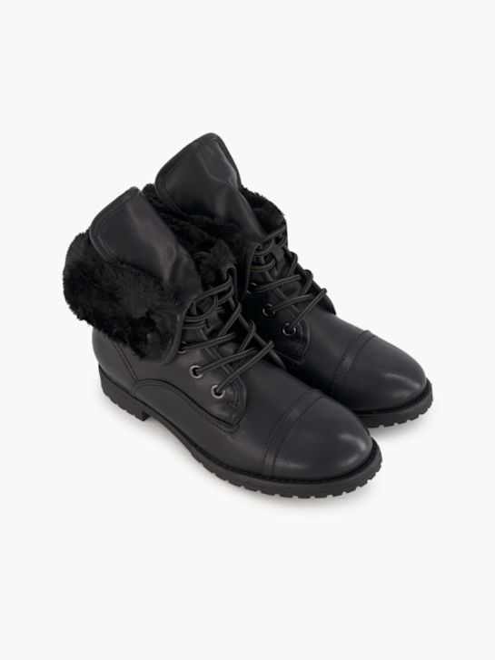 Landrover Schnür-Stiefelette Schwarz