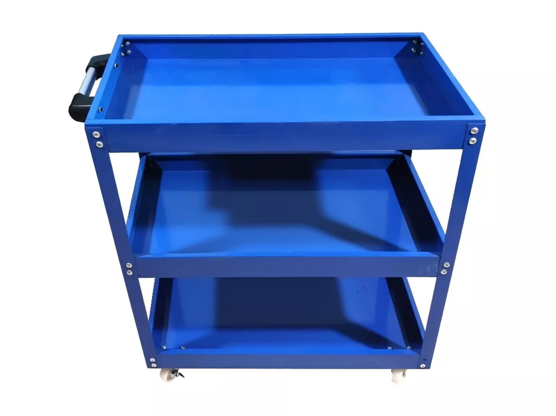 Chariot à outils pour atelier, stockage d'outils, roue caoutchouc solide, max200kg, 66x36x74cm