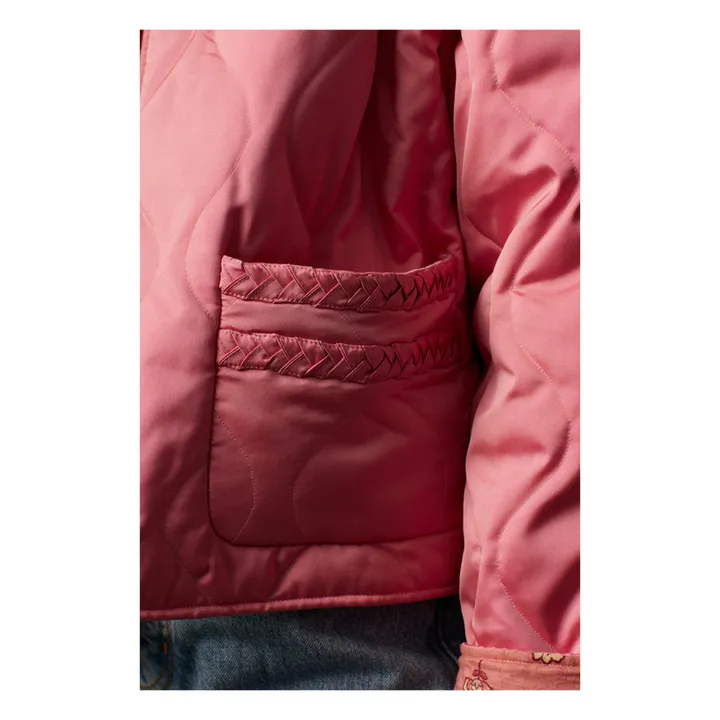 Tressé Veste Réversible Dely | Rose