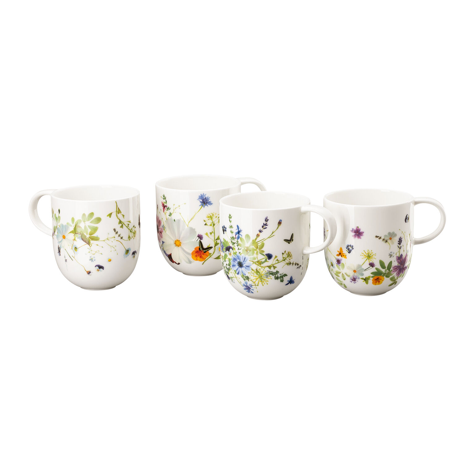 Brillance Bone China Grand Air - Mixed Set 4 Becher mit Henkel