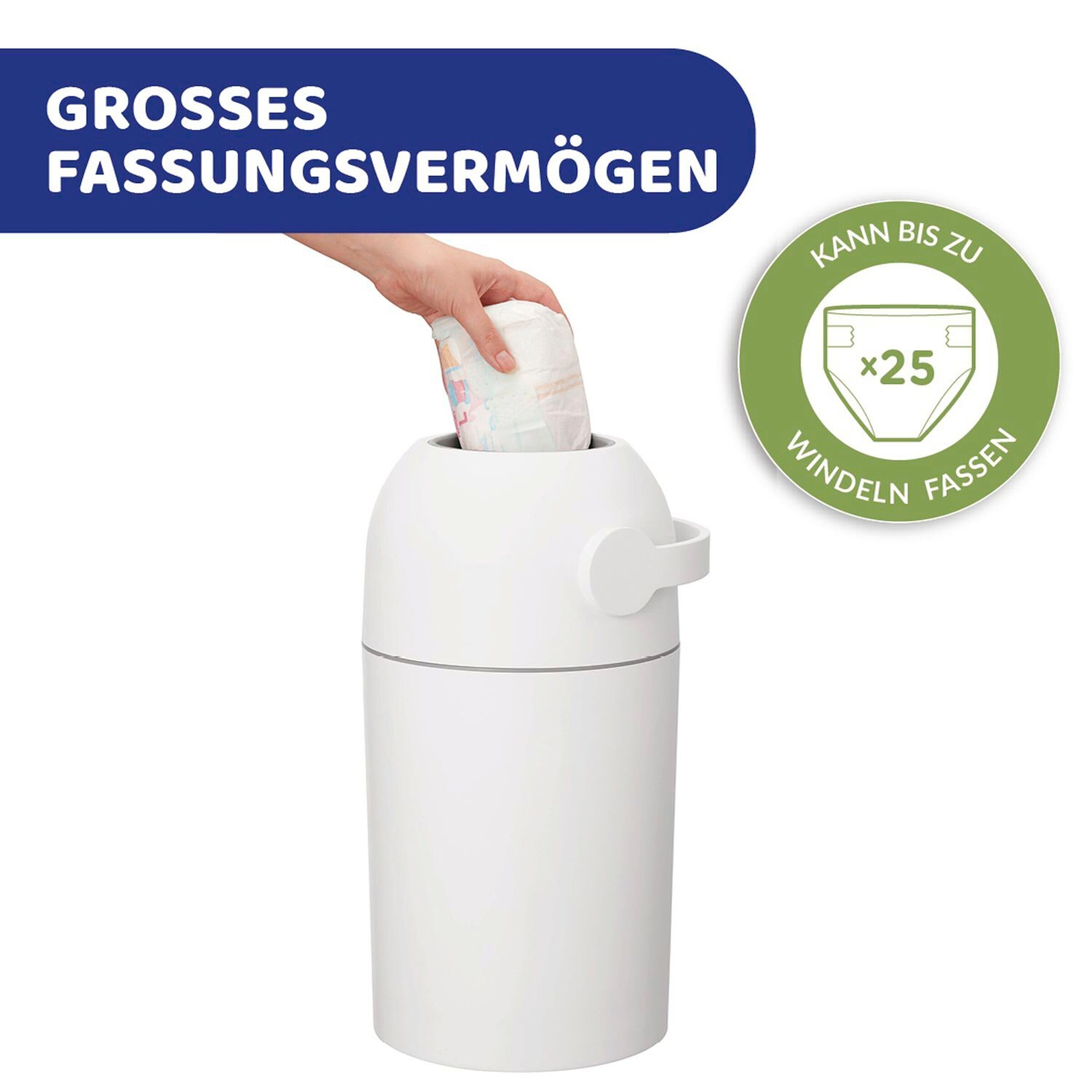Chicco Windeleimer Odour Off white