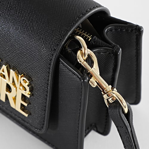 Sac A Main Femme Logo Lock 75VA4BLG Noir Doré