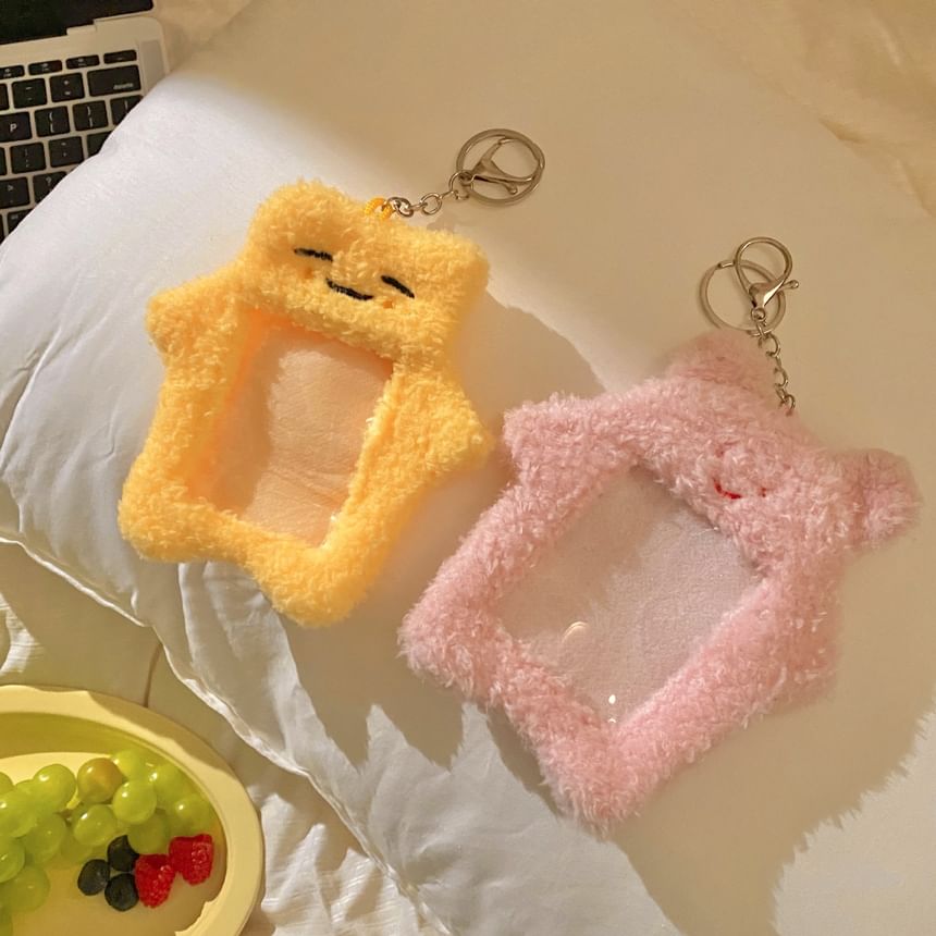 Tuhat - Cartoon Chenille Instant Photo Holder Sleutelhanger (Verschillende ontwerpen)