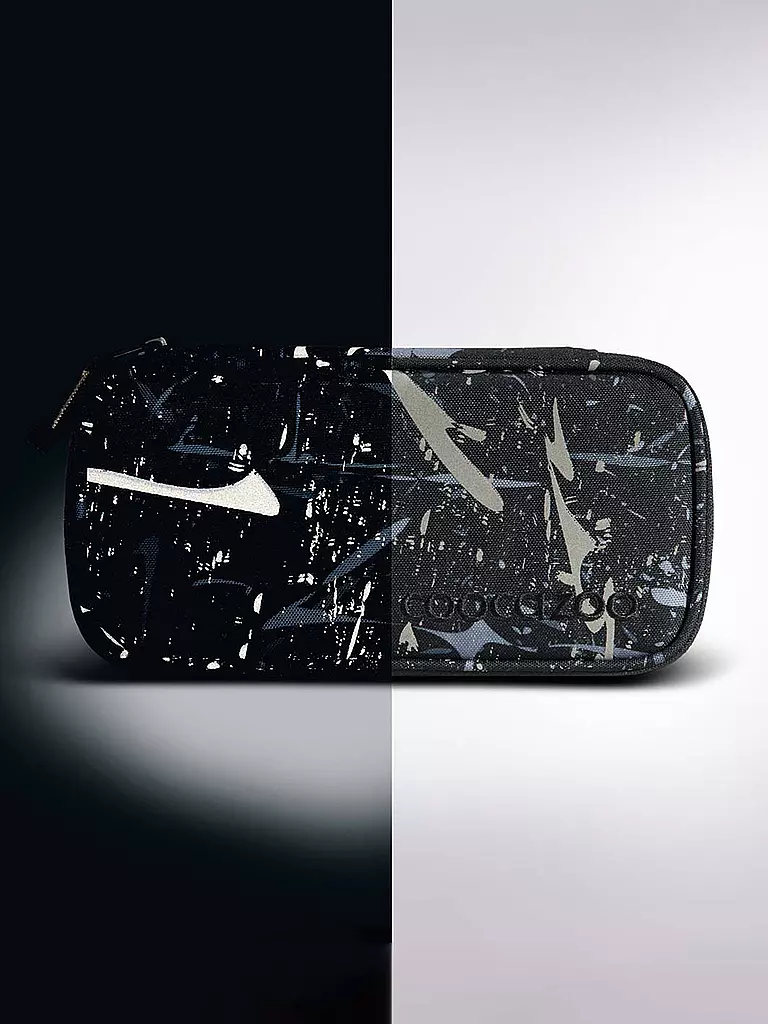 COOCAZOO Schlampermäppchen REFLECTIVE SPLASH schwarz